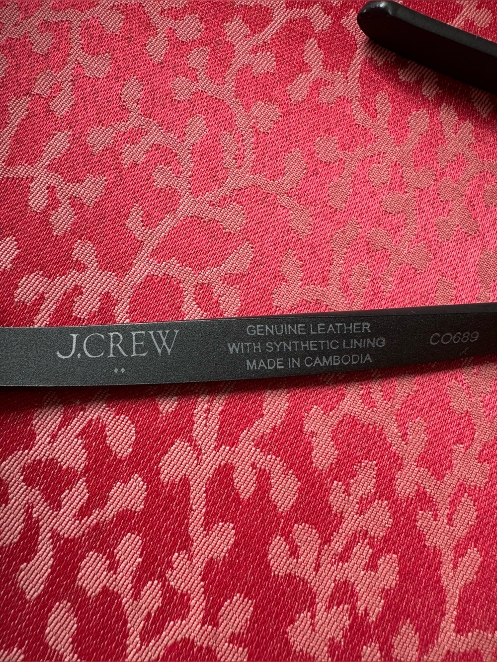 NWT J. Crew Leopard-Print Skinny Belt in Tan, Black and Gold - Picture 8 of 13